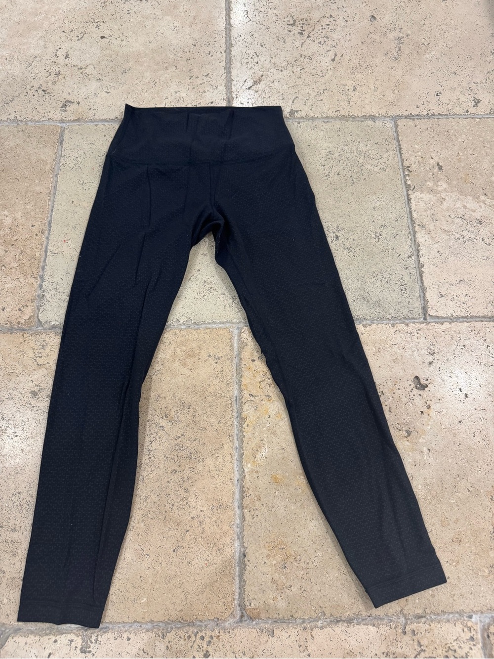 Lulu lemon black gradiate geo emboss athletic  Leggings